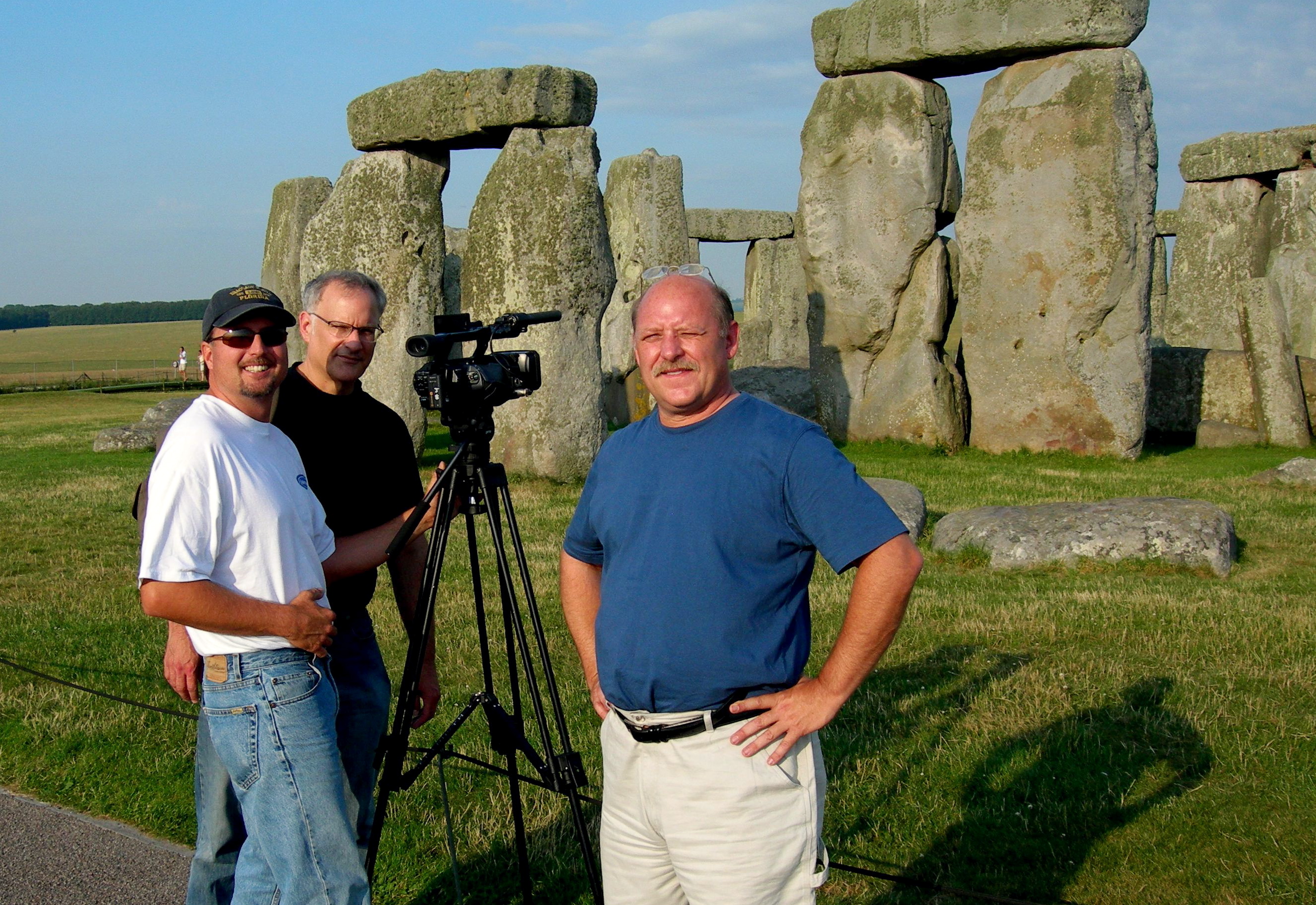  Video cameraman Paul Skomal at Stongehenge England
